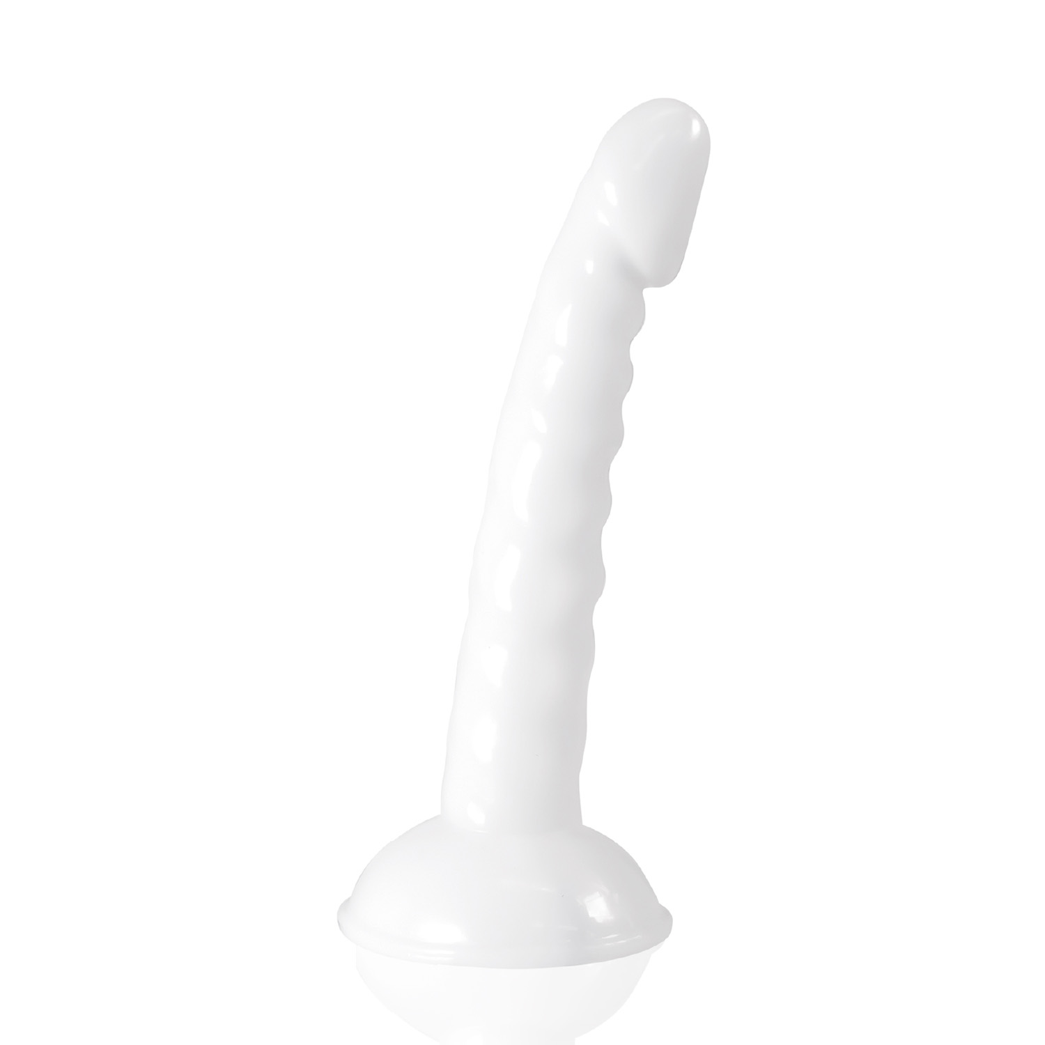 アダルトグッズ、【6/20発売】ホワイトラバー スーパースリム16cm　やわらかタイプの見本画像1