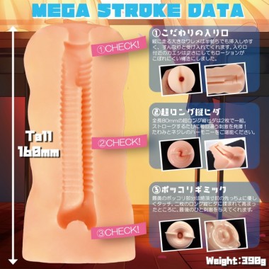 アダルトグッズ、メガストローク#1 80ミリロングナミヒダホールの見本画像2