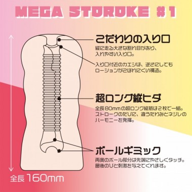アダルトグッズ、メガストローク#1 80ミリロングナミヒダホールの見本画像8