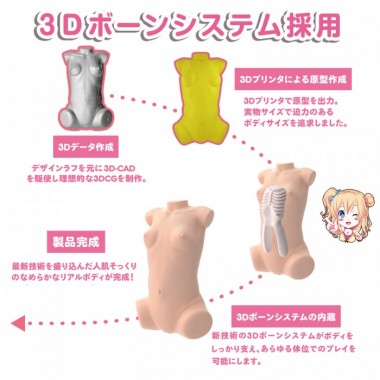 アダルトグッズ、日本製リアルボディ+3Dボーンシステム ちゃいドル二階堂りおの見本画像2