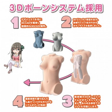 アダルトグッズ、日本製リアルボディ+3Dボーンシステム Dカップ姉川ゆらの見本画像5