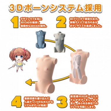 アダルトグッズ、日本製リアルボディ+3Dボーンシステム ちっぱい皐月ももの見本画像5