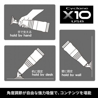 アダルトグッズ、サイクロンX10 USB 本体の見本画像4