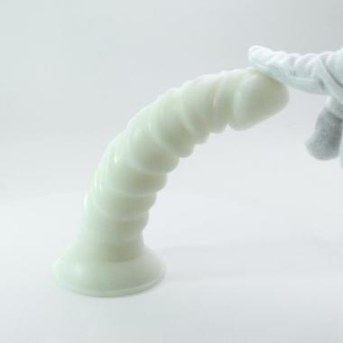 アダルトグッズ、ホワイトラバー 17cm やわらかタイプの見本画像2