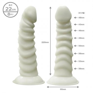 アダルトグッズ、ホワイトラバー 22cm やわらかタイプの見本画像7